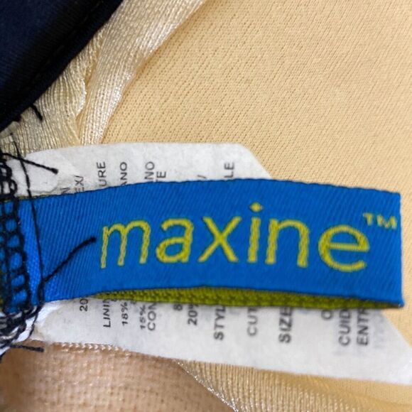 Maxine Women's Brown Black Mixed Print Square Neck Swimsuit Size 16 NWT - Picture 7 of 7